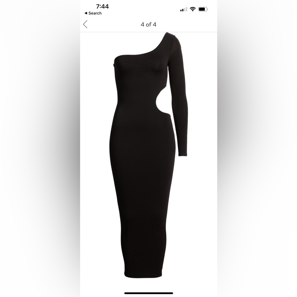 One shoulder cut out bodycon dress naked wardrobe